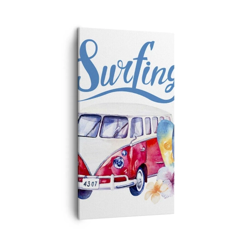 Obraz na płótnie - Ogórek - klasyk dla surfera - 45x80 cm