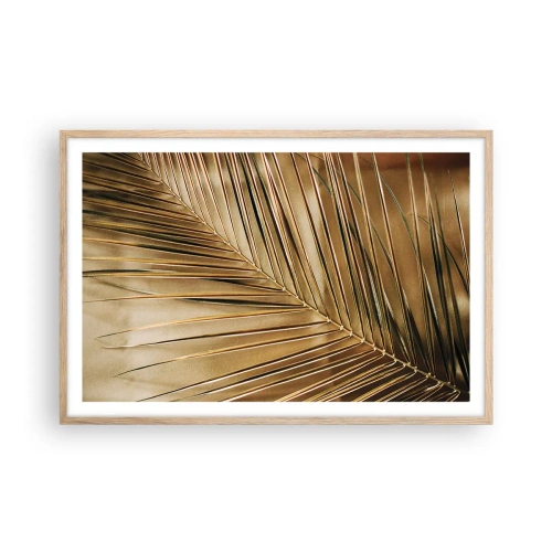 Plakat w ramie jasny dąb - Naturalna kolumnada - 91x61 cm