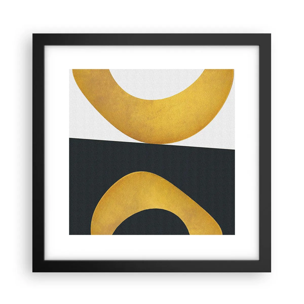 Plakat w czarnej ramie - Po pierwsze: złoto - 30x30 cm