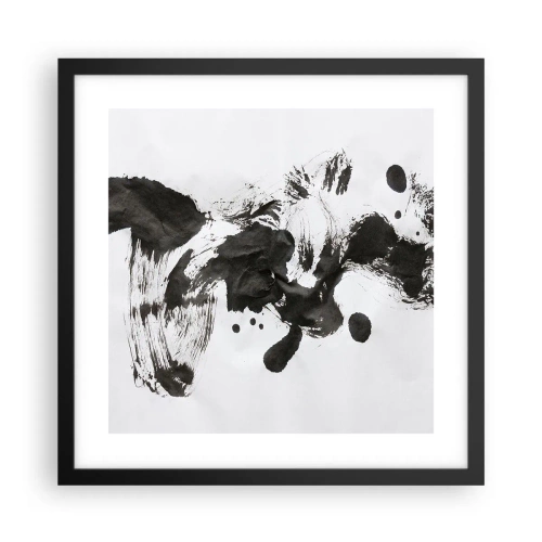 Plakat w czarnej ramie - W szaleństwie metoda? - 40x40 cm