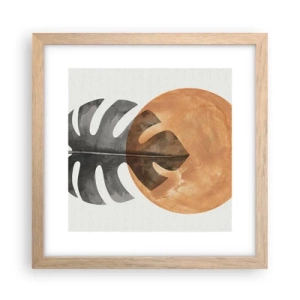 Plakat w ramie jasny dąb - Zawsze słońce - 30x30 cm