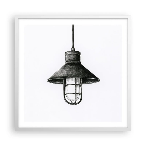 Plakat w białej ramie - Jak przed laty… - 60x60 cm