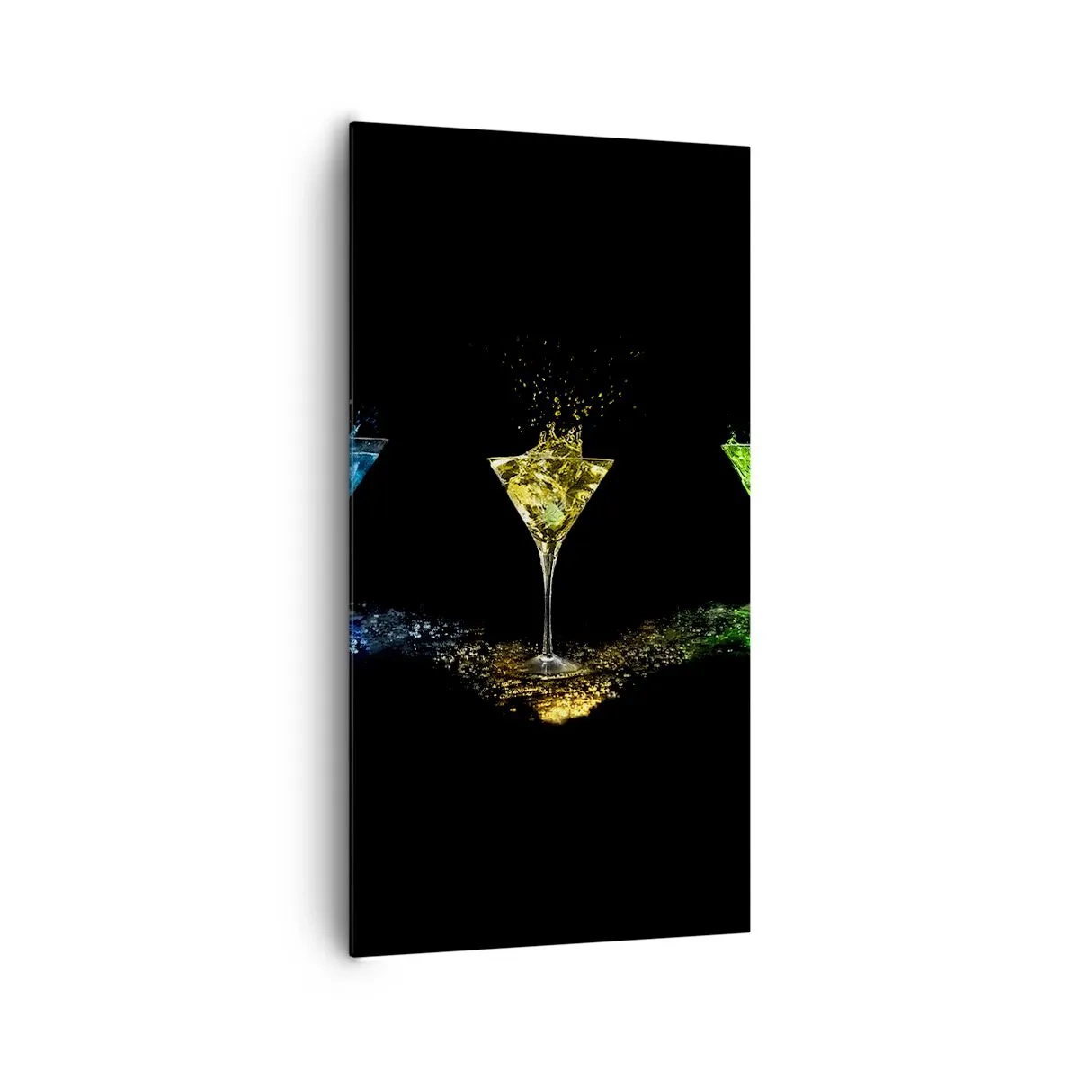 Obraz na płótnie - Kolory radości w kryształowym szkle - 65x120 cm