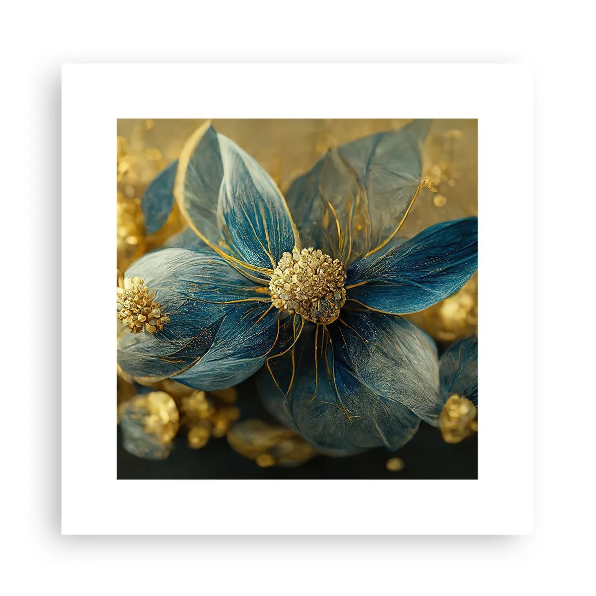 Plakat - Zakwitnąć złotem - 30x30 cm