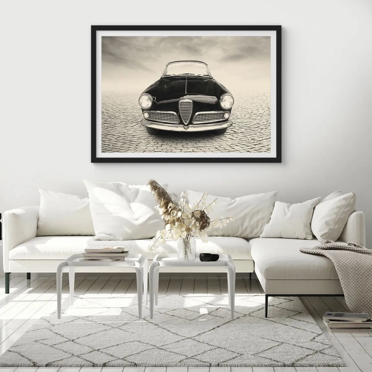 Plakat w czarnej ramie - I jak mnie nie kochać? - 50x40 cm