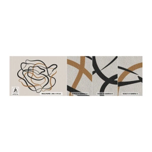 Fototapeta Próbka Premium Sand - Wszystko się pokręciło - Boho, Abstrakcja, Linie - 100x30 cm