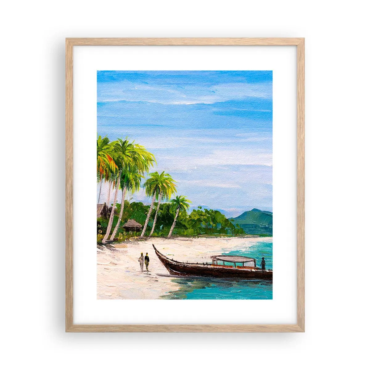 Plakat w ramie jasny dąb - Egzotyczny sen - 40x50 cm