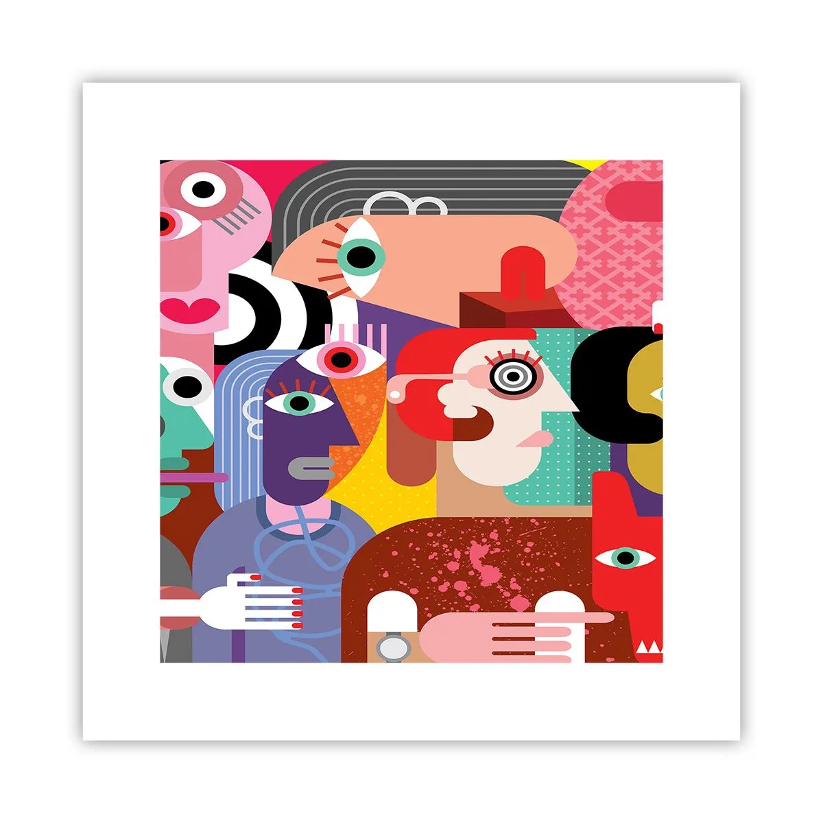 Plakat - My od pana Picassa - 30x30 cm