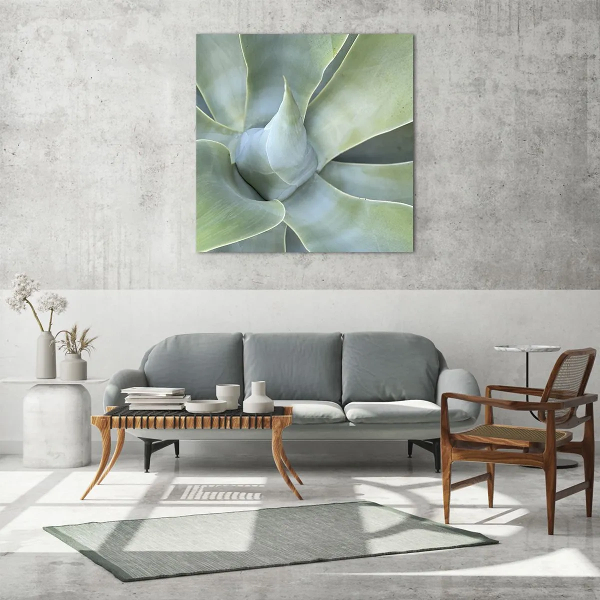 Obraz na szkle - Narodziny zieleni - 40x40 cm