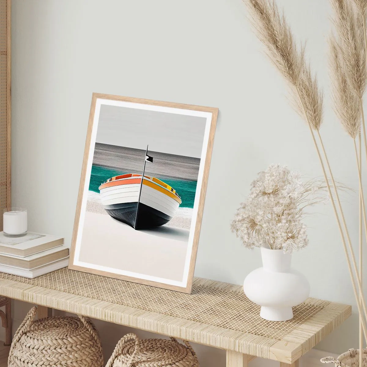 Plakat w ramie jasny dąb - Na swoim miejscu - 70x100 cm