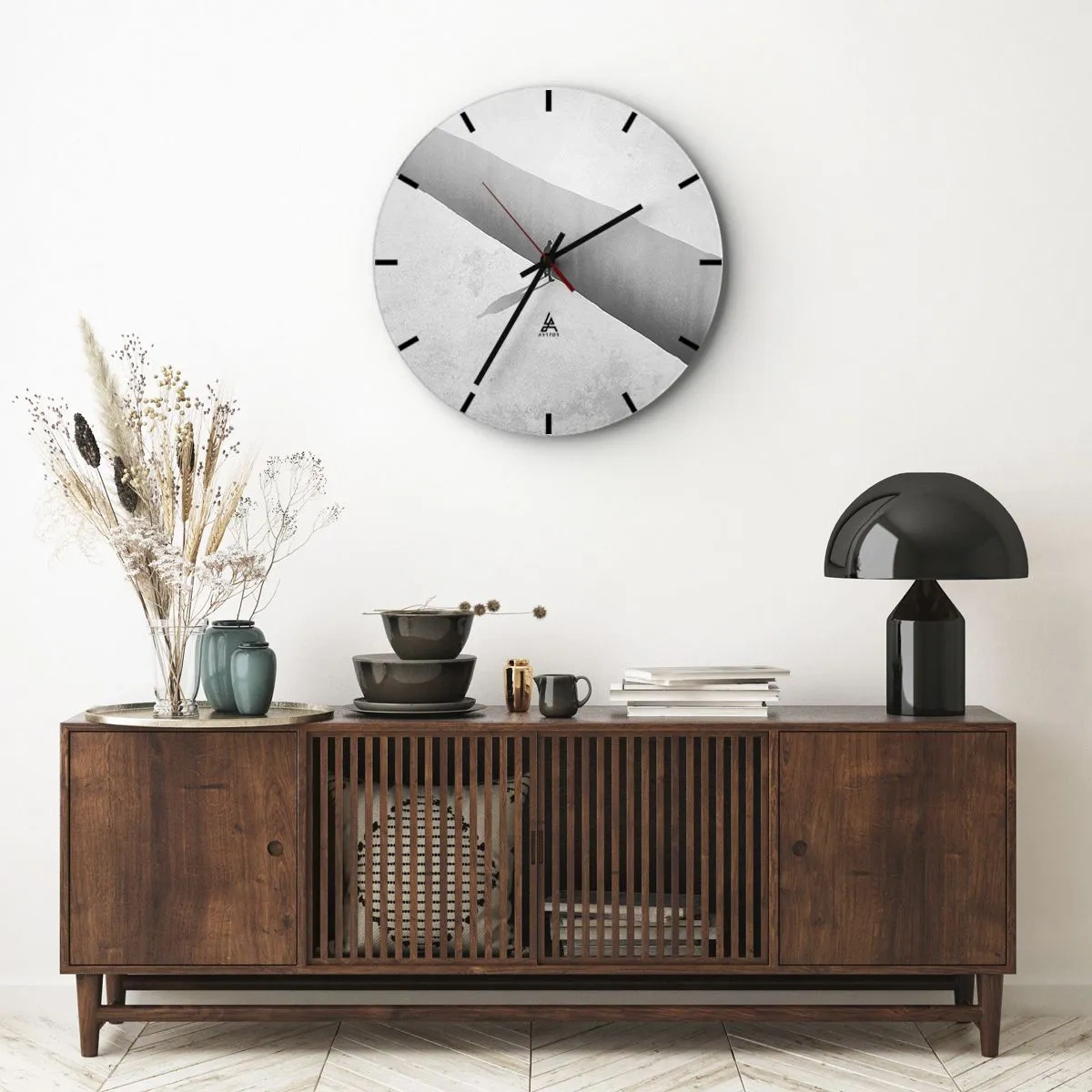 Zegar ścienny - Jasny cel - 40x40 cm