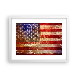 Plakat w białej ramie - Chwała nie przemija - 40x30 cm