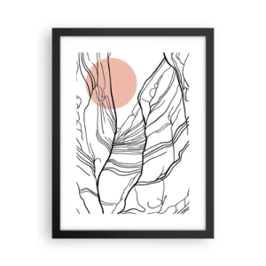 Plakat w czarnej ramie - W sieci gałązek - 30x40 cm