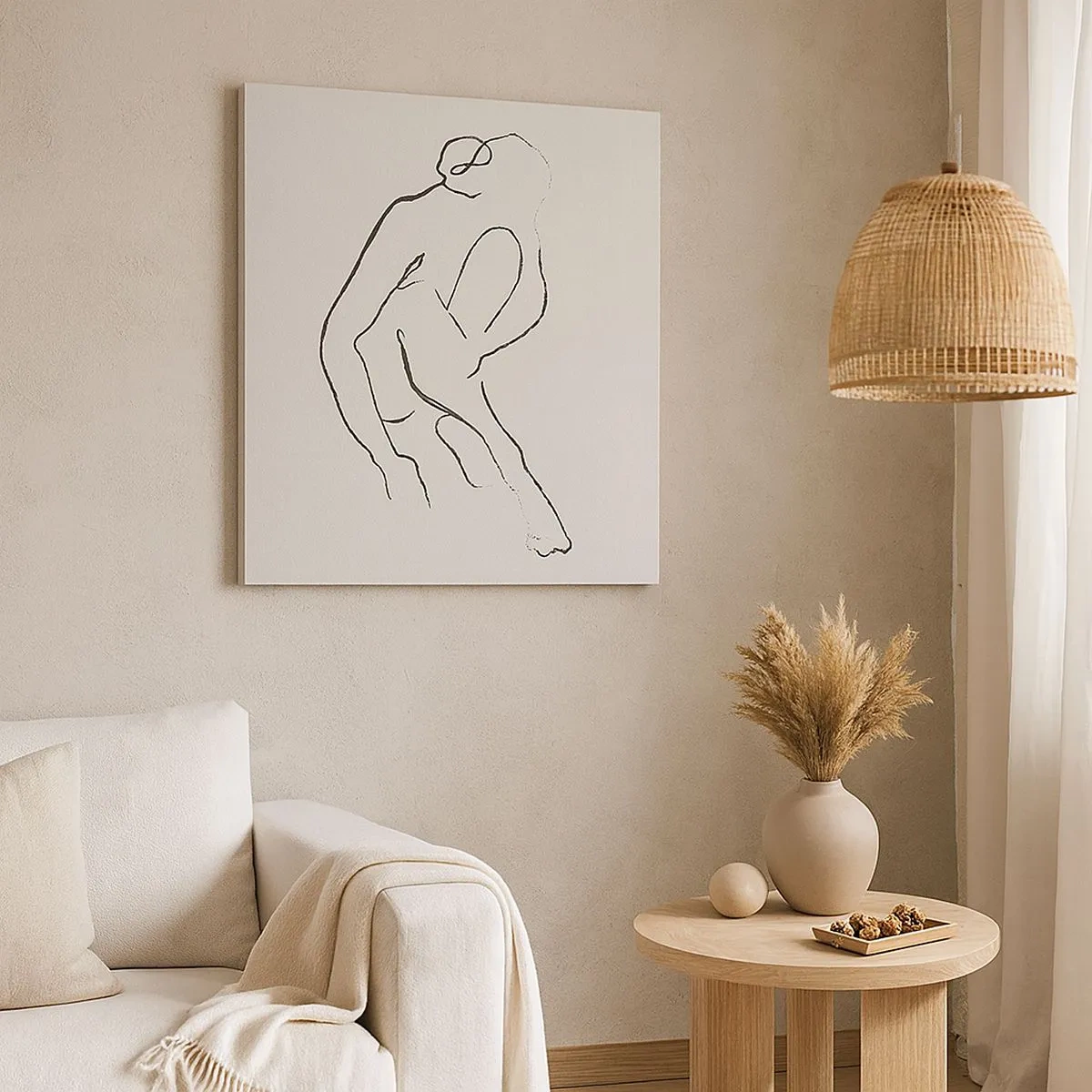 Obraz na płótnie - Szkic intymny - 30x30 cm