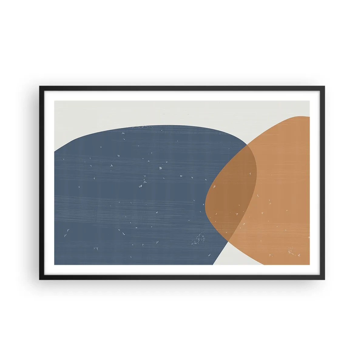 Plakat w czarnej ramie - Owale i wpływy - 91x61 cm