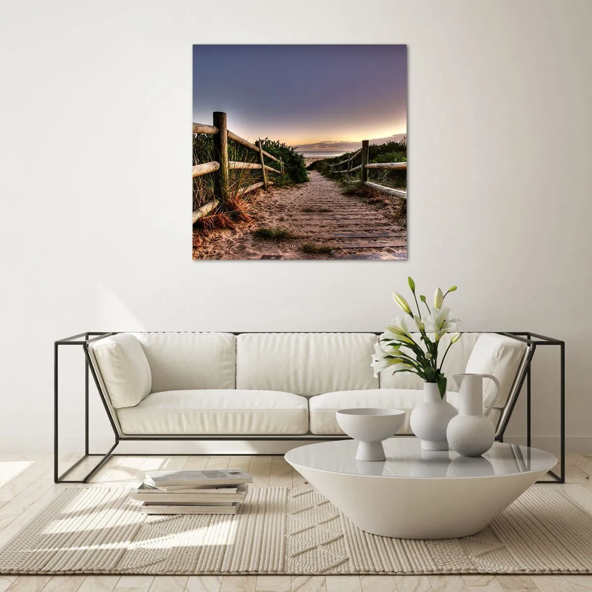 Obraz na szkle - Już widać cel - 40x40 cm