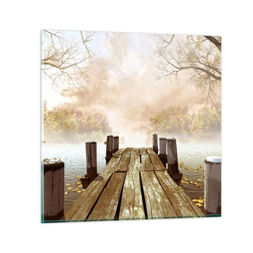 Obraz na szkle - Łagodny smutek jesieni - 60x60 cm