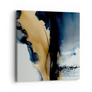 Obraz na płótnie - Za zasłoną - 40x40 cm