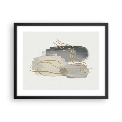 Plakat w czarnej ramie - Trwanie i ruch - 50x40 cm