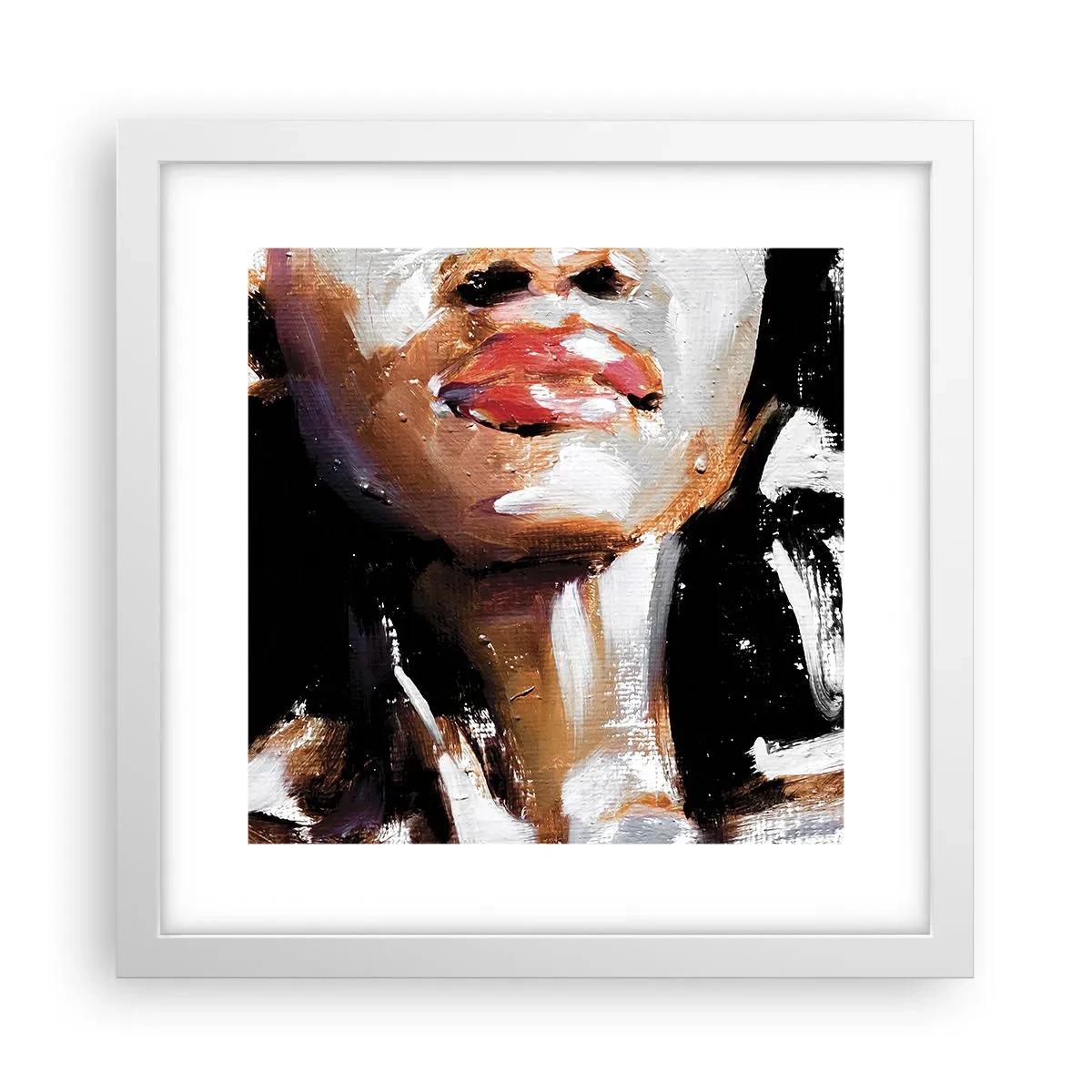 Plakat w białej ramie - Duma bez uprzedzeń - 30x30 cm