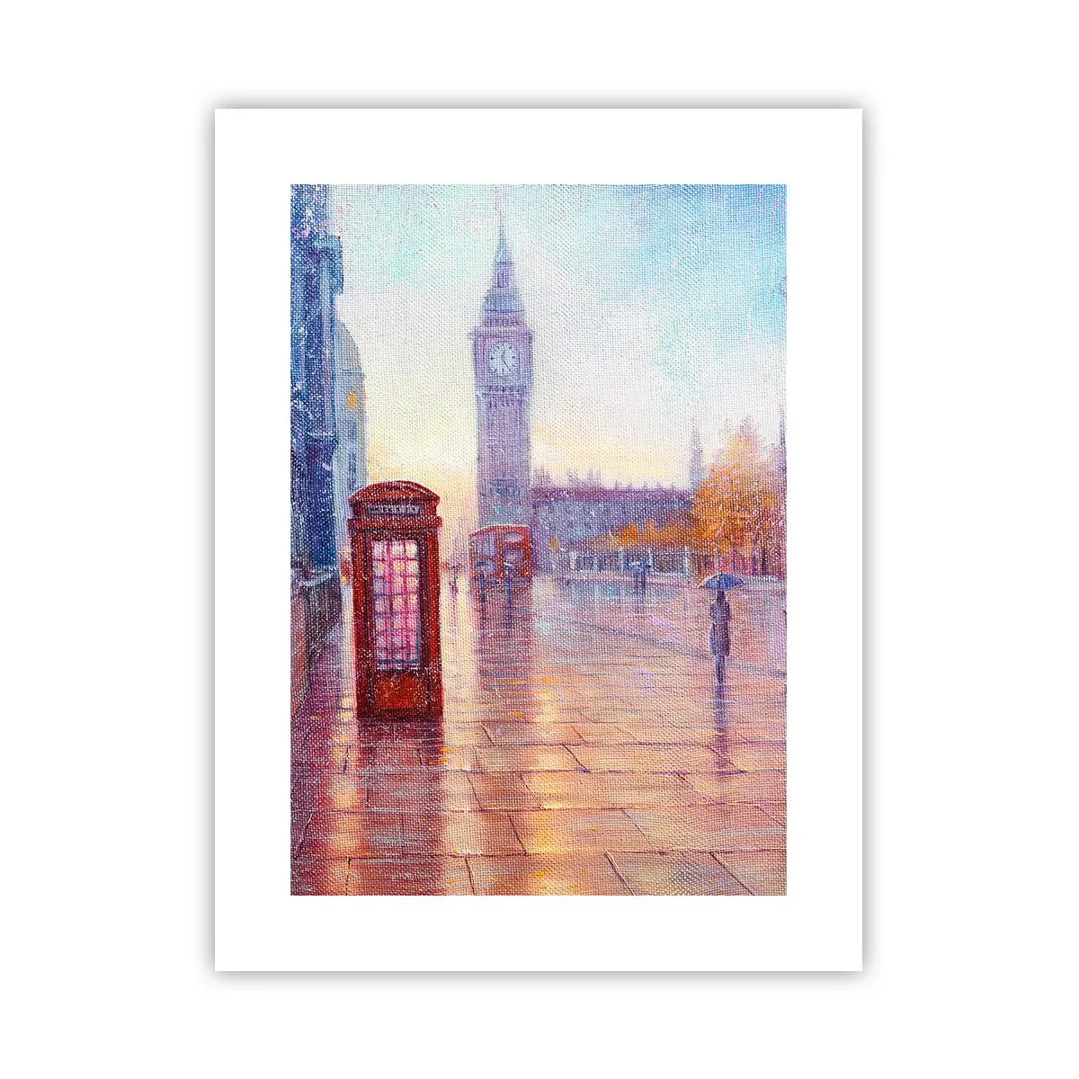 Plakat - Londyński jesienny dzień - 30x40 cm