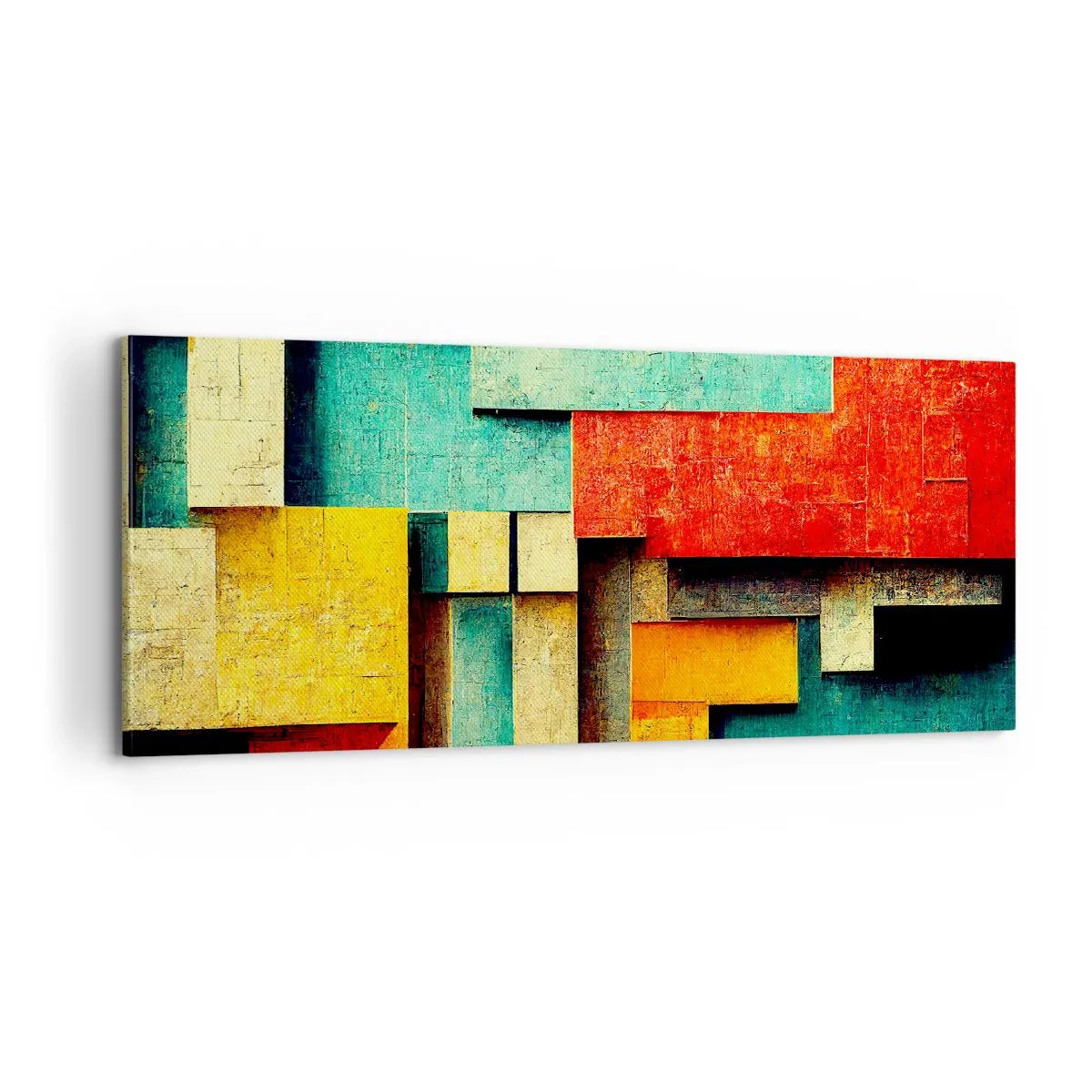 Obraz na płótnie - Festiwal kątów prostych - 100x40 cm