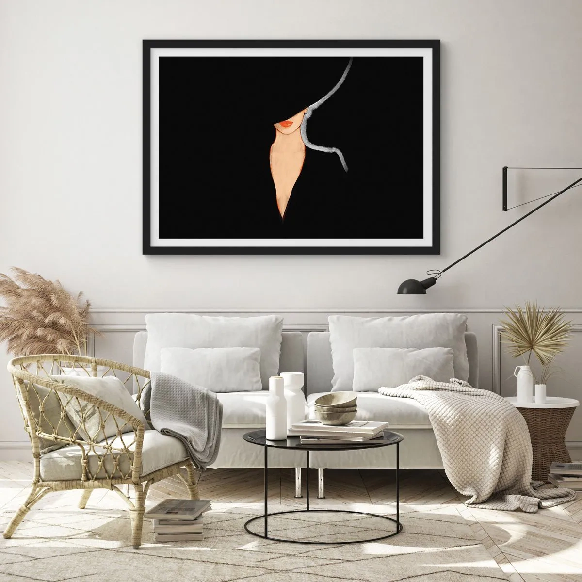 Plakat w czarnej ramie - Elegancja i styl - 91x61 cm