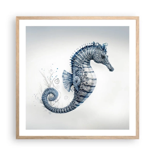 Plakat w ramie jasny dąb - Subtelny żart natury - 60x60 cm