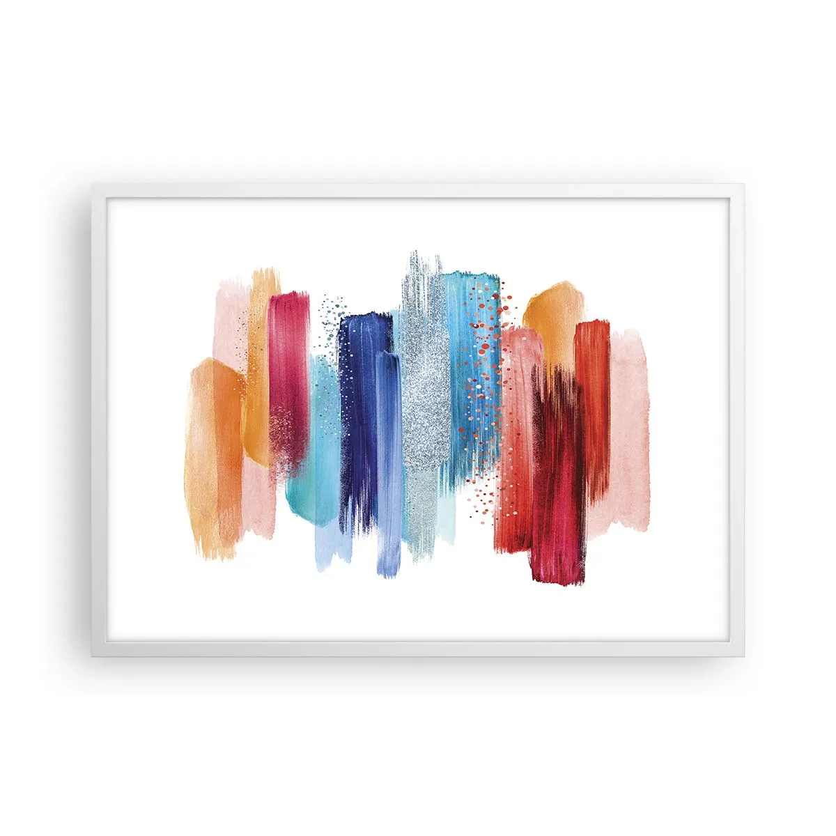 Plakat w białej ramie - W górę i w dół - 70x50 cm