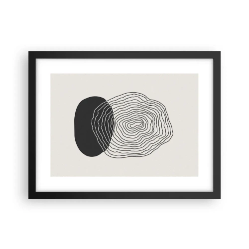 Plakat w czarnej ramie - Trwanie i drganie - 40x30 cm