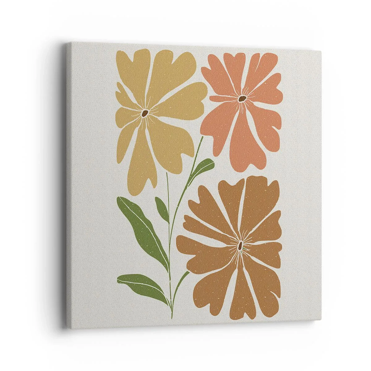 Obraz na płótnie - Natura i geometria - 40x40 cm