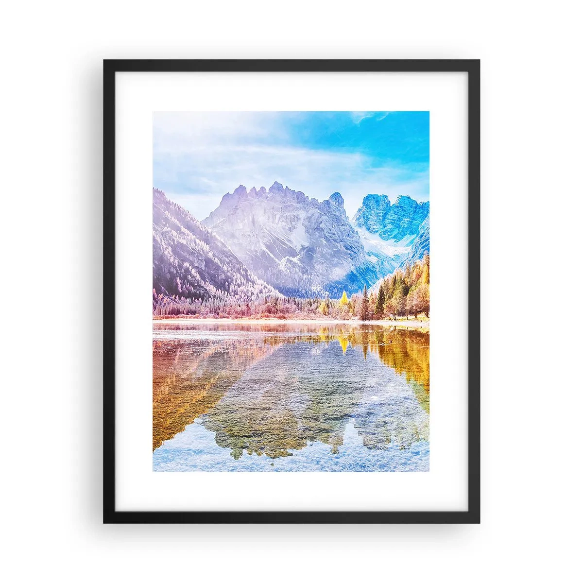 Plakat w czarnej ramie - A w górach już jesień - 40x50 cm