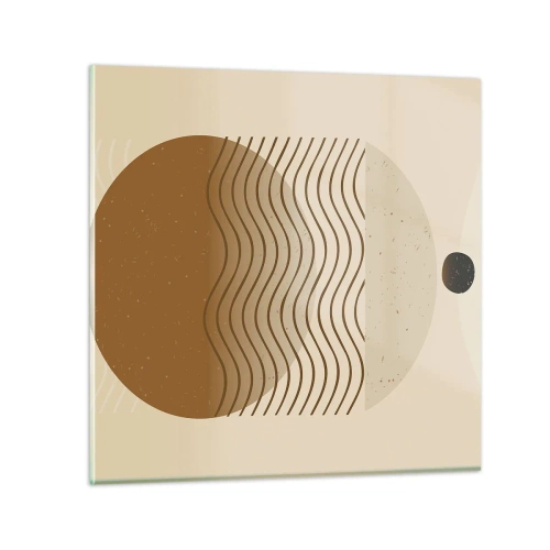 Obraz na szkle - O pochodzeniu figur geometrycznych - 30x30 cm