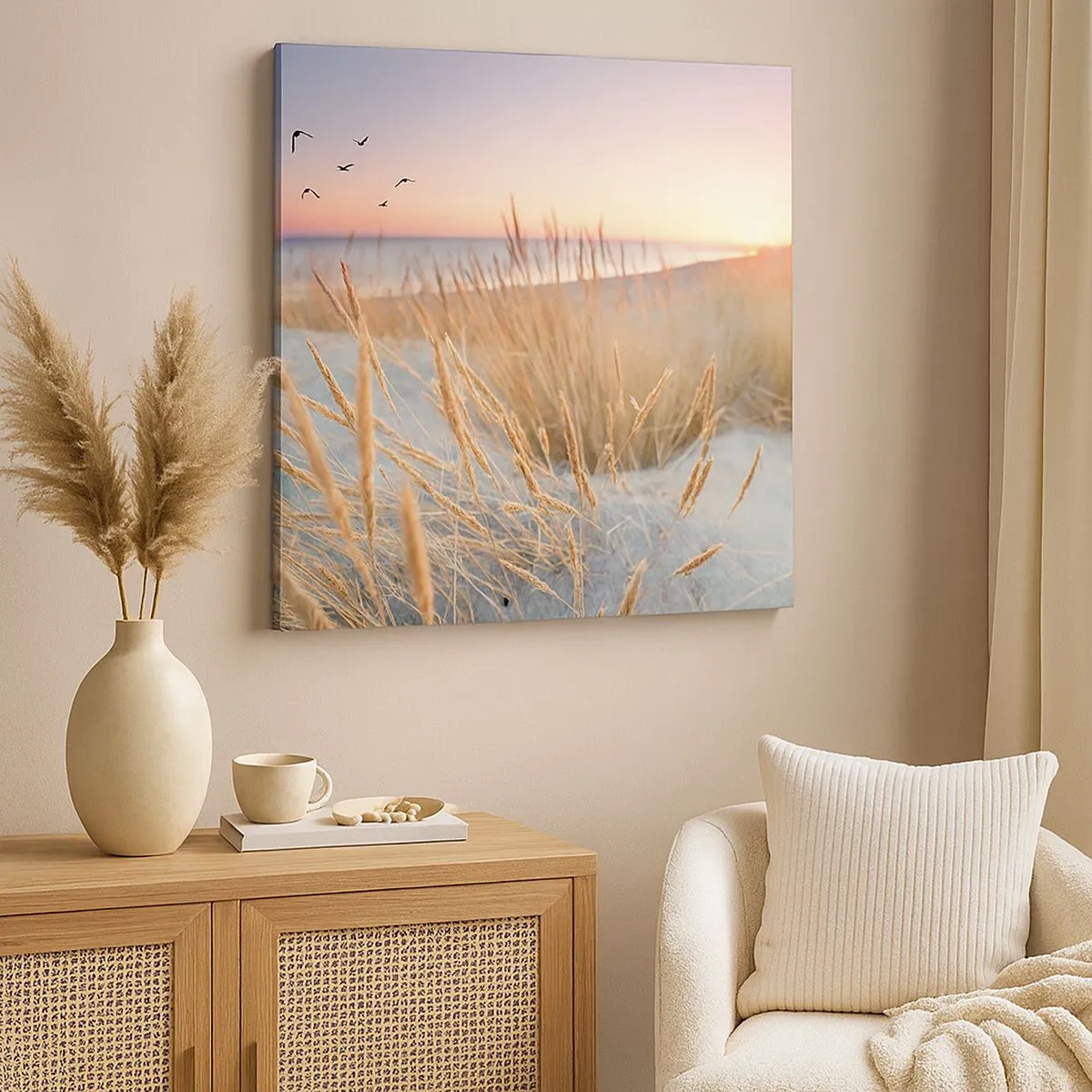 Obraz na płótnie - Bałtycka kołysanka - 30x30 cm