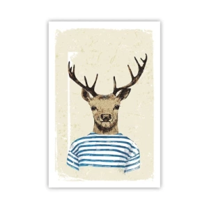 Plakat - Bo lubię koszulki w paski! - 61x91 cm