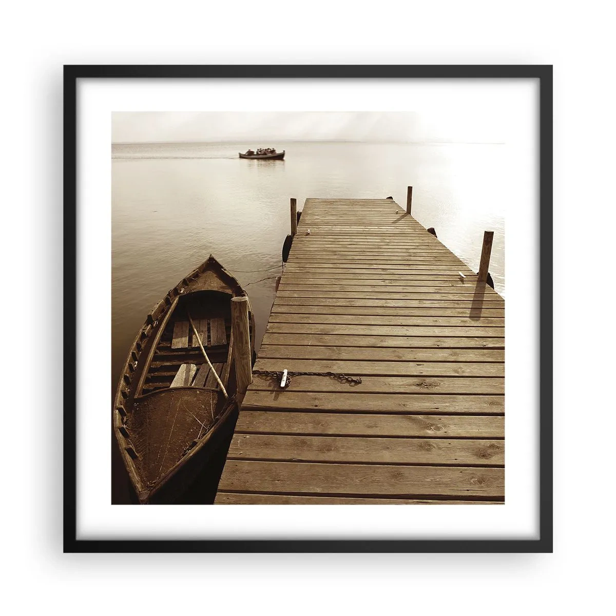 Plakat w czarnej ramie - Wielki spokój - 50x50 cm