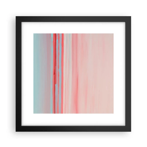 Plakat w czarnej ramie - Abstrakcja o świcie - 30x30 cm
