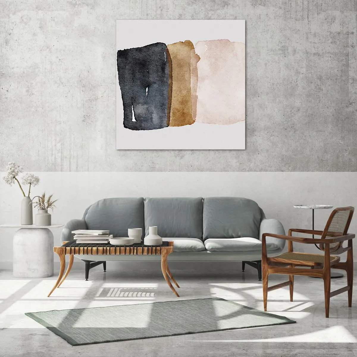 Obraz na szkle - Kompozycja barw ziemi - 40x40 cm