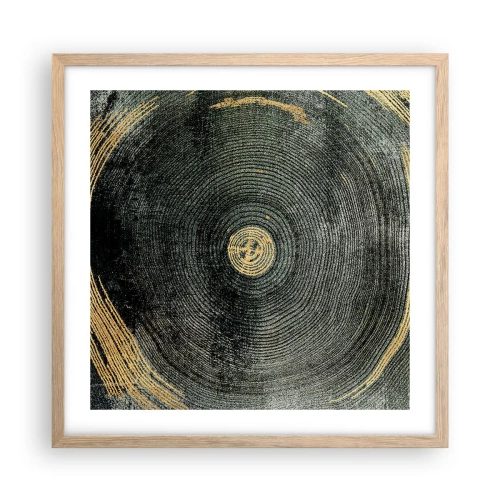 Plakat w ramie jasny dąb - Zmiana i trwanie - 50x50 cm