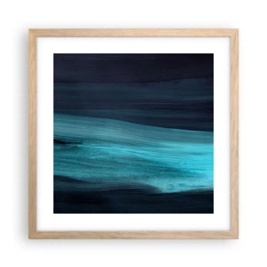 Plakat w ramie jasny dąb - Popłyń z nurtem - 40x40 cm