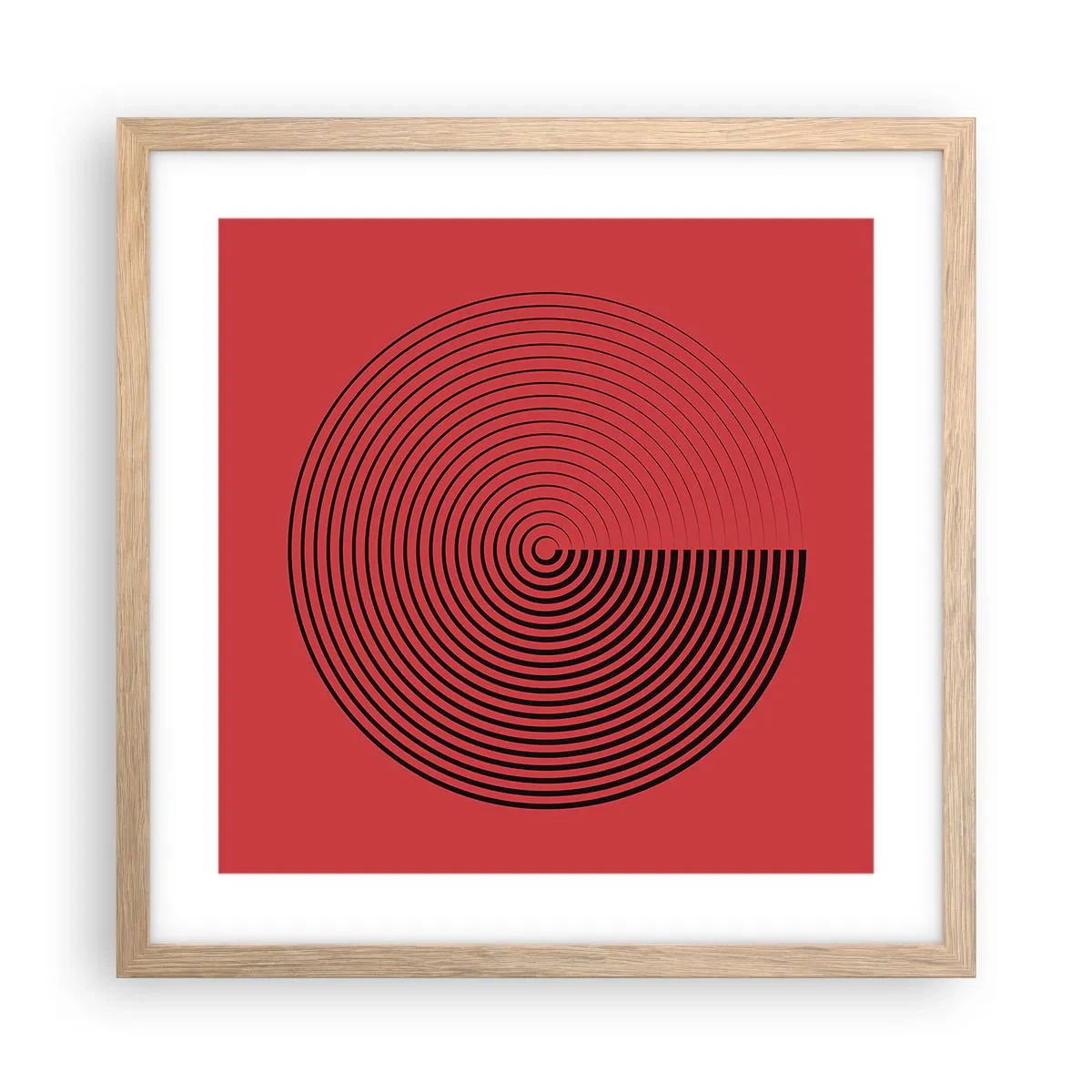 Plakat w ramie jasny dąb - Ruch kolisty - 40x40 cm