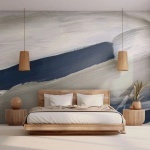 Fototapeta Premium Sand - Spotkanie z bielą - Sztuka, Minimalistyczny, Nowoczesny - 200x140 cm