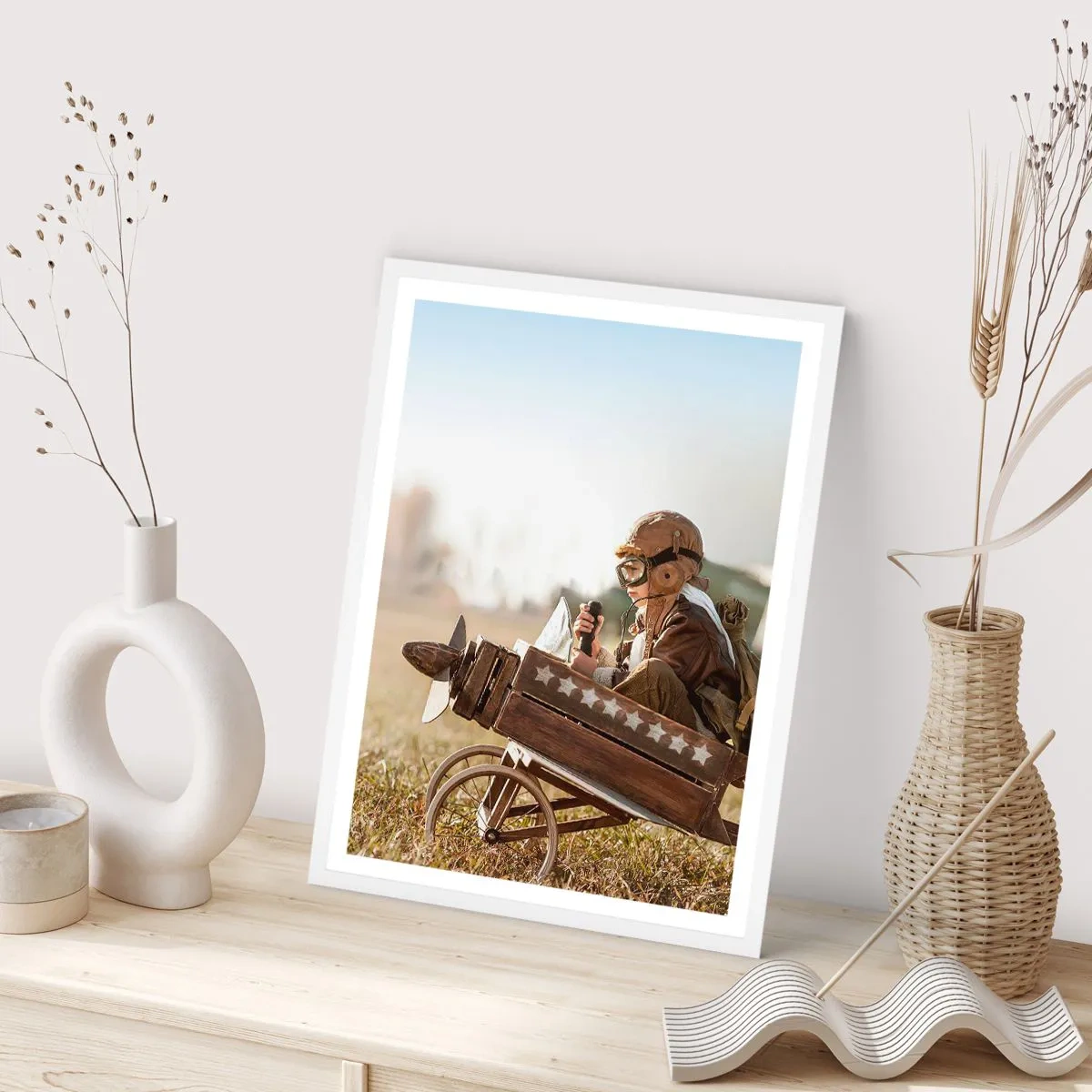 Plakat w białej ramie - Start ku marzeniu - 30x40 cm