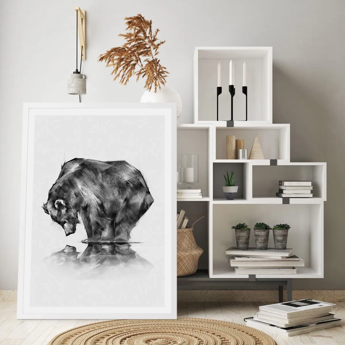 Plakat w białej ramie - Miło zobaczyć się z kimś bliskim - 30x40 cm