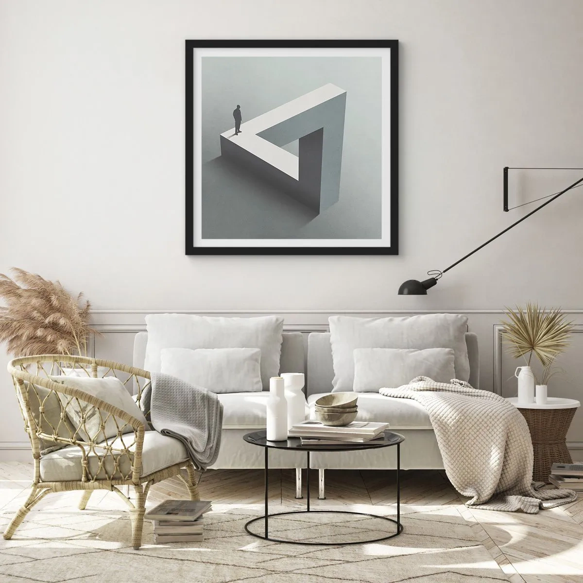 Plakat w czarnej ramie - A jednak możliwe - 50x50 cm