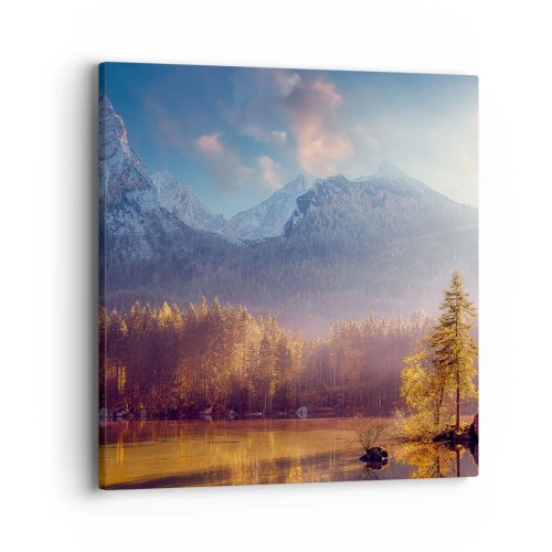 Obraz na płótnie - W górach i dolinach - 40x40 cm