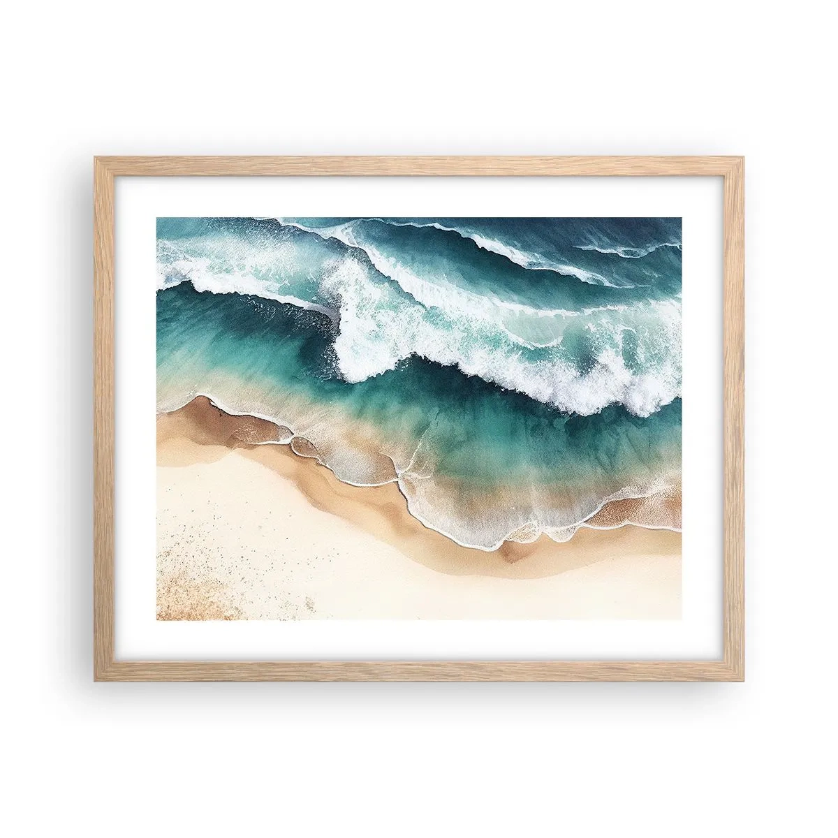 Plakat w ramie jasny dąb - Odwieczne spotkanie - 50x40 cm