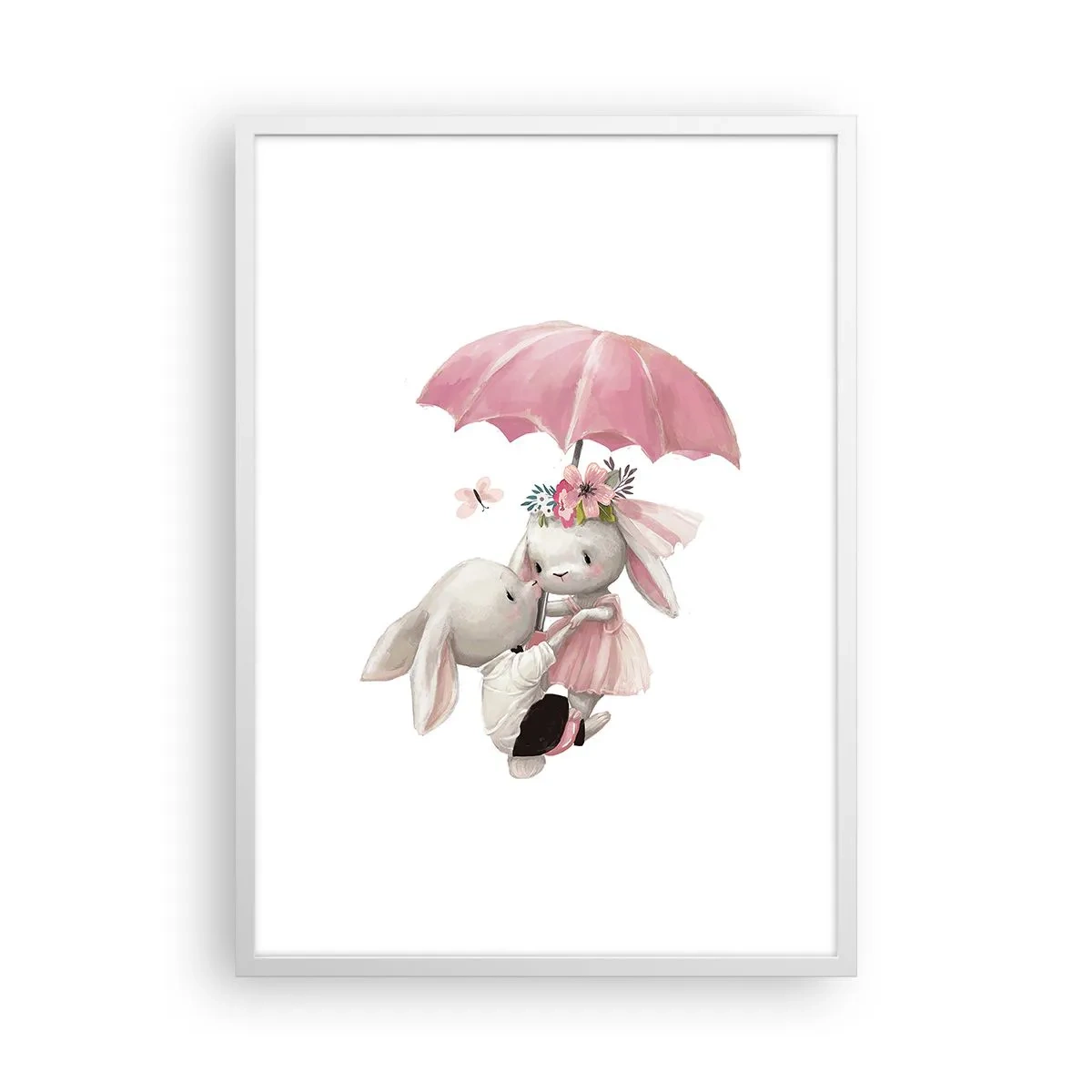 Plakat w białej ramie - To właśnie miłość - 50x70 cm