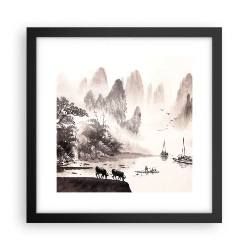 Plakat w czarnej ramie - Egzotyczna codzienność Wschodu - 30x30 cm