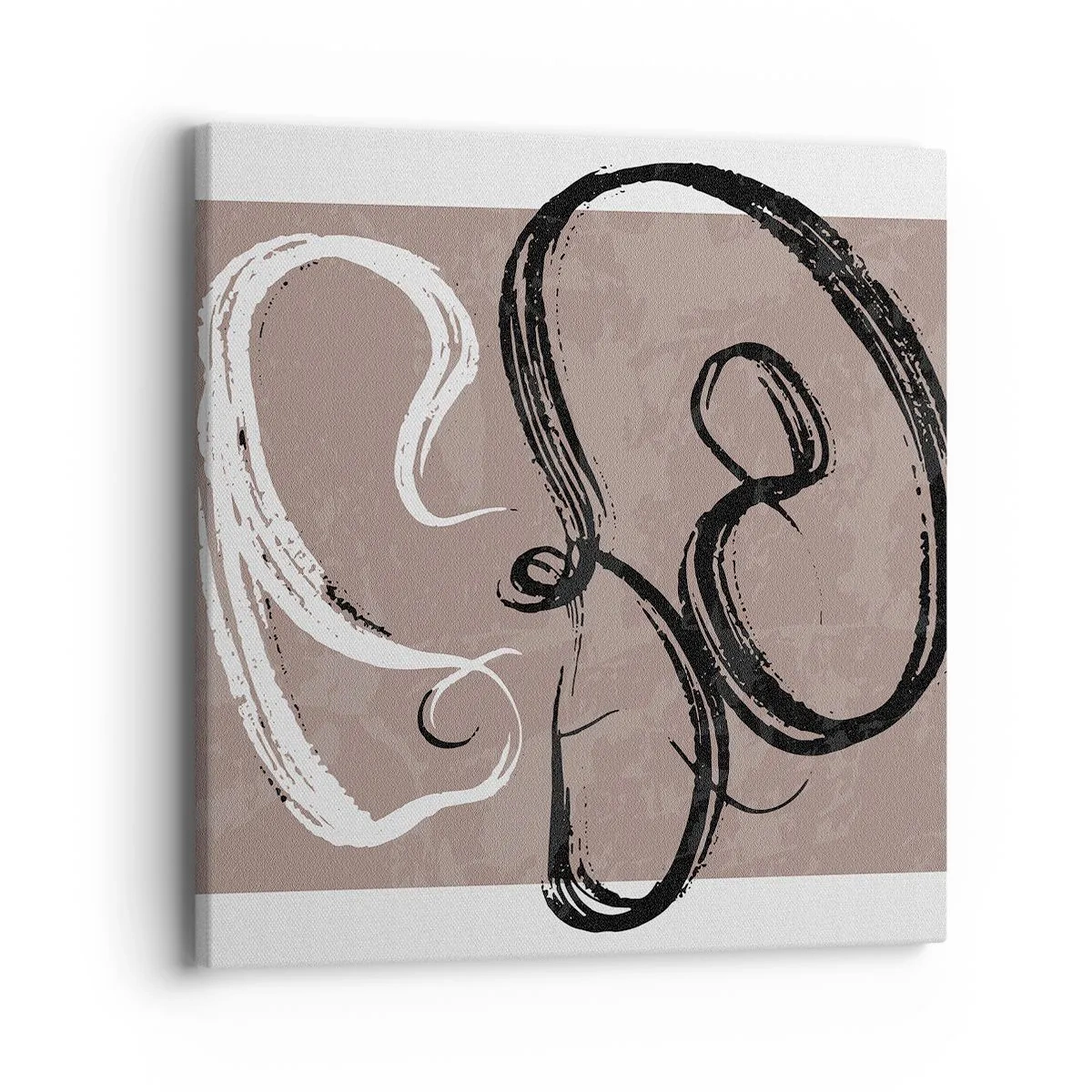 Obraz na płótnie - Kompozycja – poszukiwanie pełni - 40x40 cm